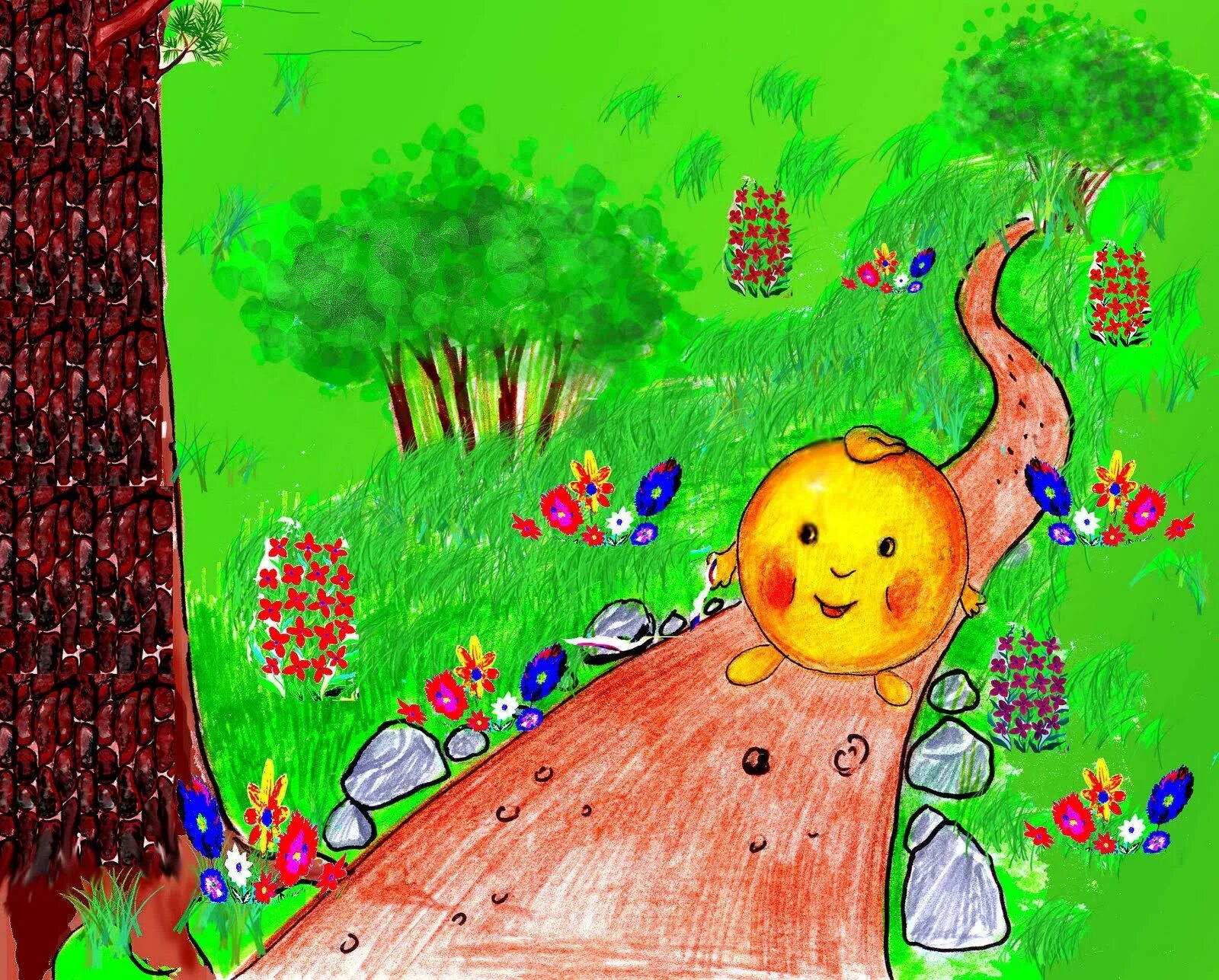 Рисование бабы яги. Сказка урок рисования. Рисунок любимой сказки. Сказочные персонажи для изо. Колобок изо 1 класс.