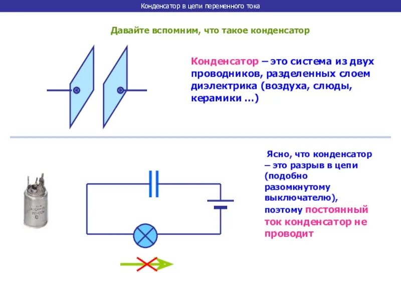 Как подключается конденсатор в цепь переменного тока. Конденсатор емкости с в цепи переменного тока и напряжения. 1. Схема переменного тока с конденсатором. Конденсатор в сети переменного напряжения.