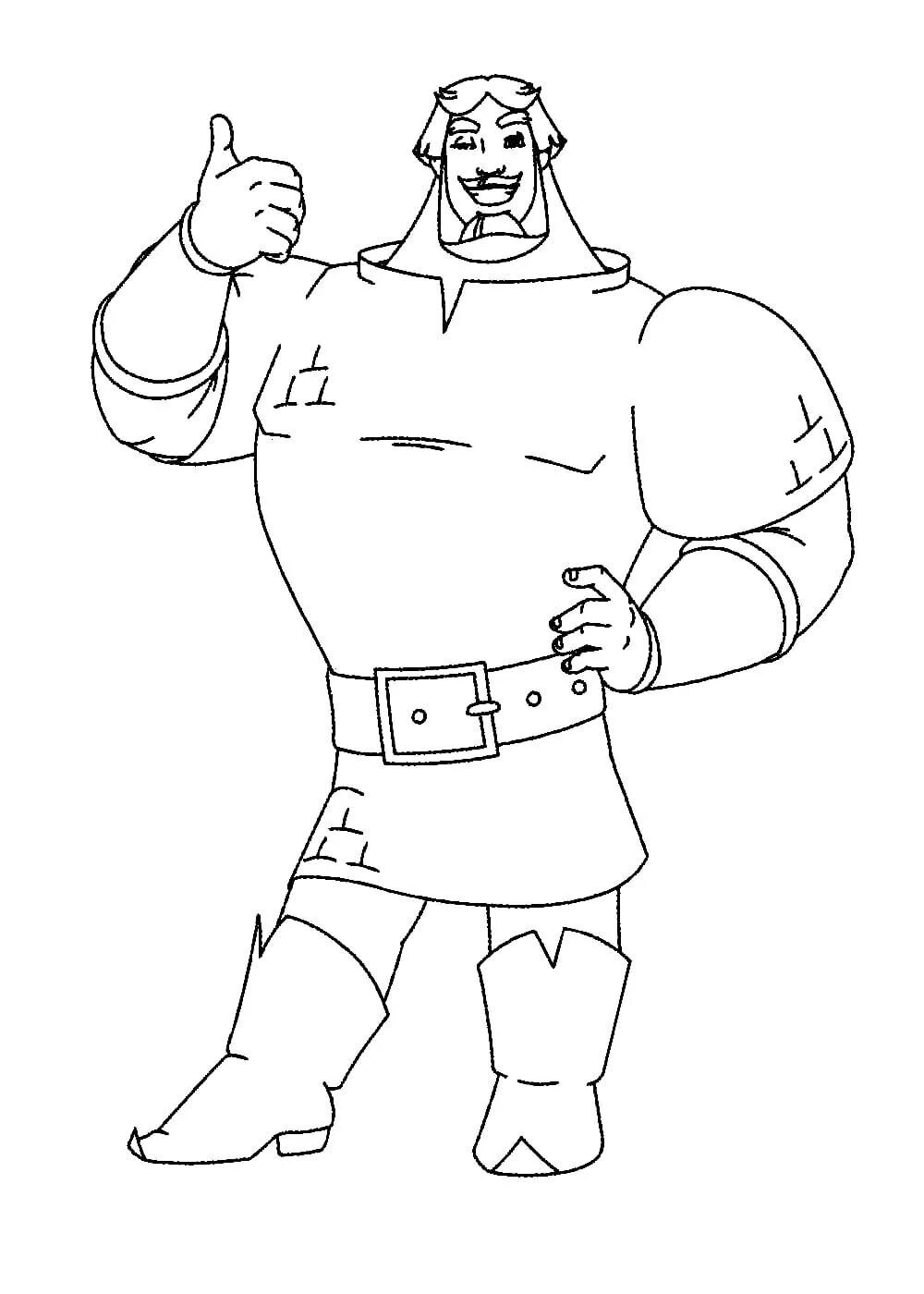 Богатырь распечатать. Алёша папович три богатыря рисунок. Три богатыря раскраска. Три богатыря ильи муромца рисунок раскраска. Богатырь распечатать.