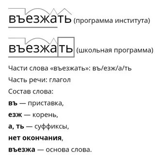 Поехали по составу 4 класс