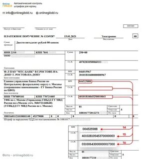 Проверка штрафа по постановлению уин