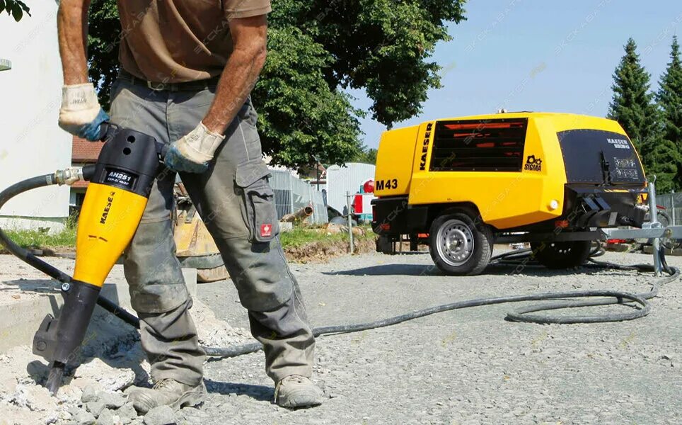 воздушный компрессор hammer hb 30-100. компрессор для отбойных молотков. компрессор с отбойными молотками. компрессор для отбойного молотка прицеп. компрессора airman + 2 бетонолома.