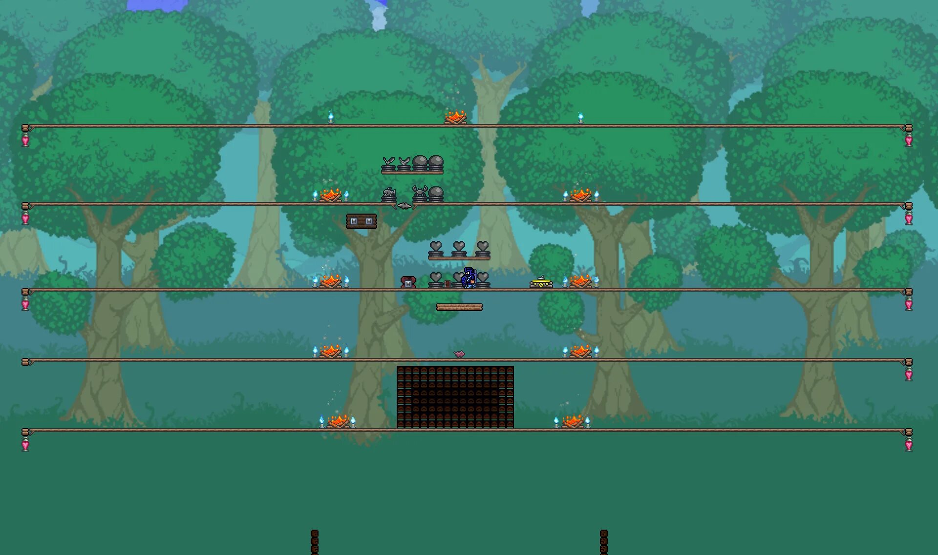 4. Террария босс пень. Арена для глаза ктулху. Перерабатыватель террария. Любой сервер террария.