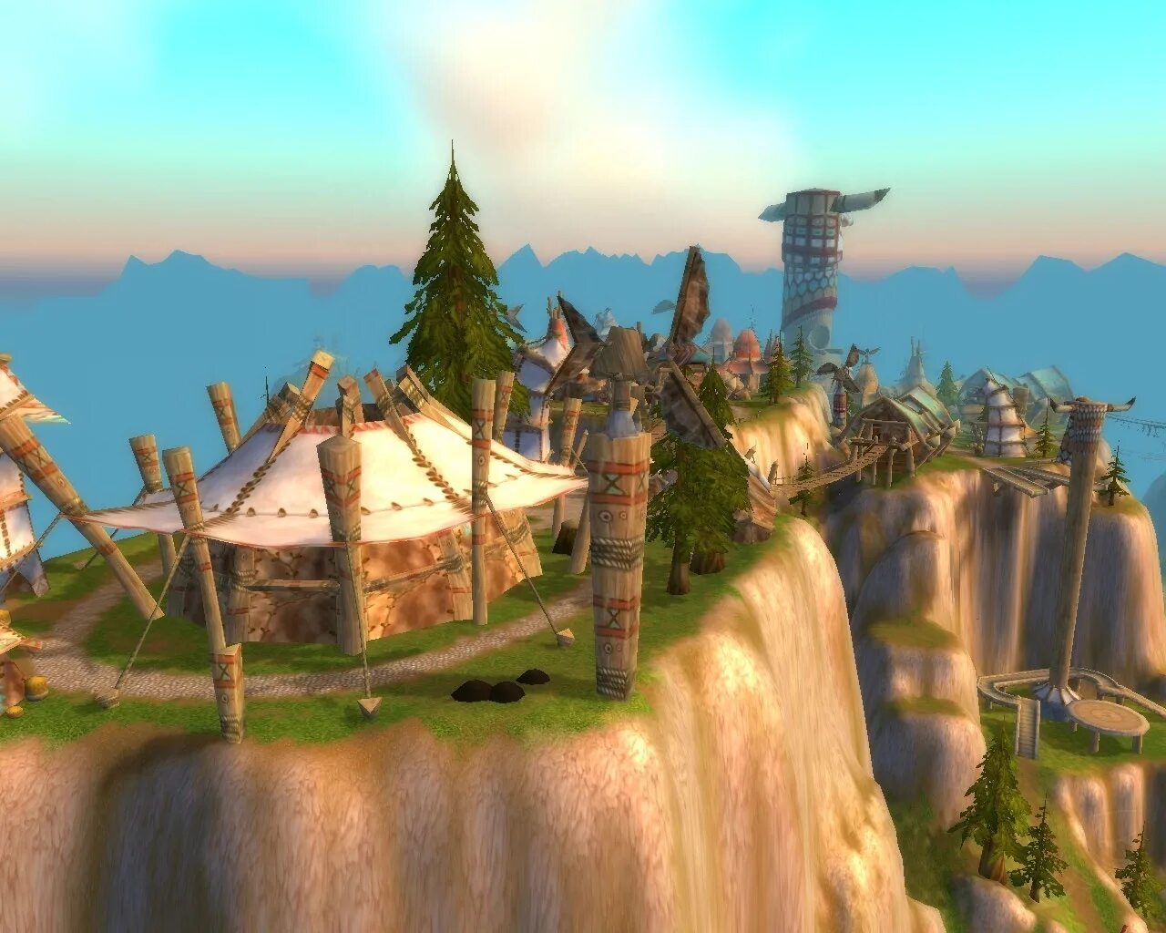 5 громовой утес. Громовой утес wow. Адский тотем. Громовой утес арт. Тотем варкрафт.