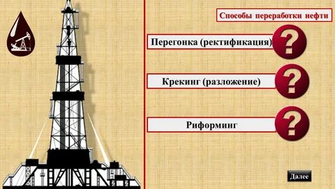 Нефть и способы ее переработки химия 10