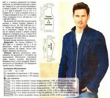 Схемы вязания для мужчин