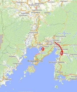 Поселок дунай приморский край карта