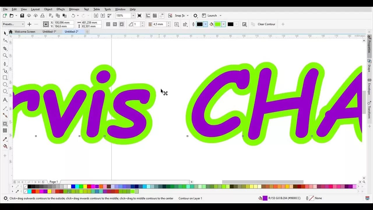 Контур в coreldraw. Эффект контур в coreldraw. Эффект контура в корел. Контур текста в coreldraw. Инструмент Contour в coreldraw.