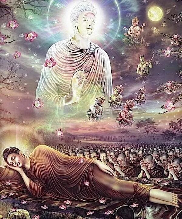 Нирвана в религии. Будда шакьямуни арт. Будда шакьямуни в нирване. Будда в нирване. Карма и сансара в буддизме.