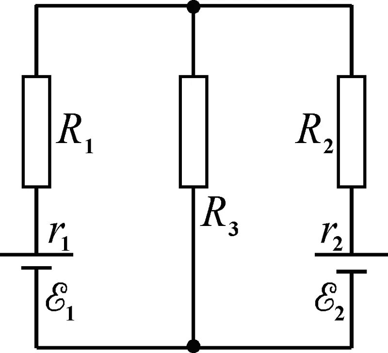 Схема r1 r2. В схеме ЭДС источников е1 1.5. В схеме 2 e1=e2=110 b r1=r2= 200 ом. Сопротивления r1=r2=r3=10 ом.