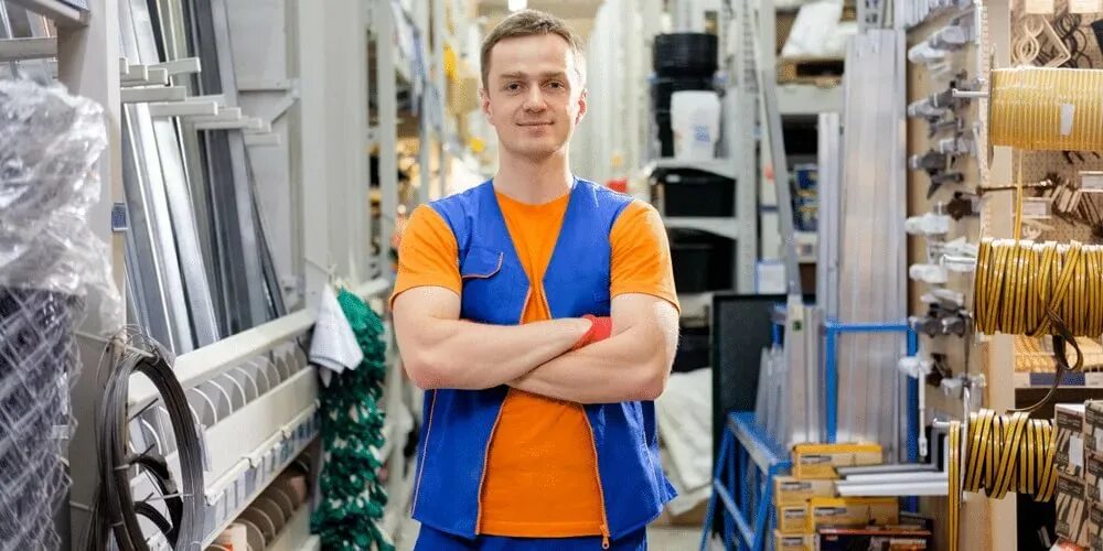 Работа строительном магазине