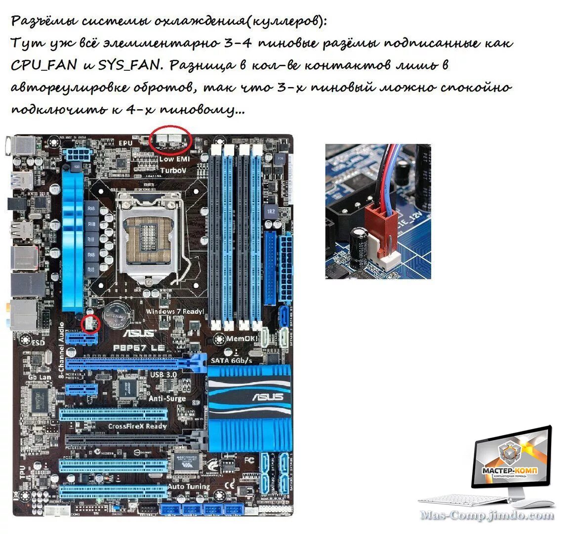 Sys fan на материнской. Разъемы материнской платы. Разъёмы на материнской плате компьютера. Разъемы на мат плате. Разъемы на материнской плате описание.