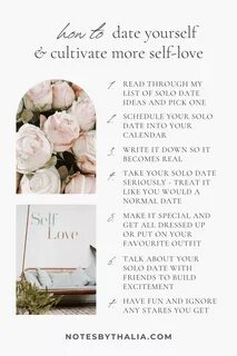 41 Best Solo Date Ideas To Cultivate Self-Love Notes By Thali...