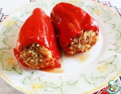 Рецепт перцев с мясом и рисом