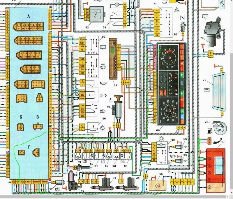 Электросхема панели приборов ВАЗ 21099 карбюратор. Схема проводки ВАЗ 2109 карбюратор высокая панель. Электросхема ВАЗ 21099. Электросхема ВАЗ 2109.