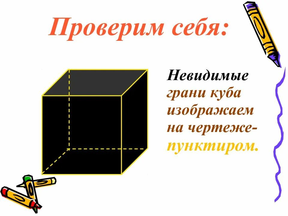 Куб презентация 4 класс. Невидимая грань Куба. Куб для презентации. Куб слайд грани. Невидимые грани.