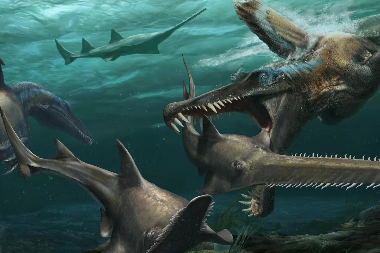 плезиозавр несси. эласмозавр. талассокнус водный ленивец. мезозойский тилозавр. художник зденек буриан картины.