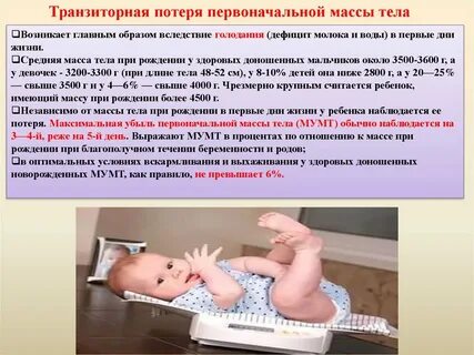 Физиологическая убыль массы новорожденного