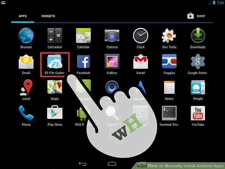 Make sure the app is installed