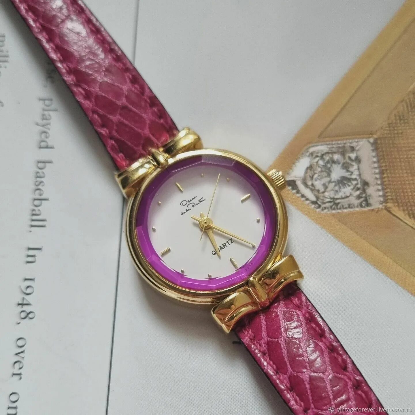 Часы Оскар де ла рента Винтаж. Vintage Oscar de la Renta women watch. Часы Оскар де ла рента Винтаж купить.