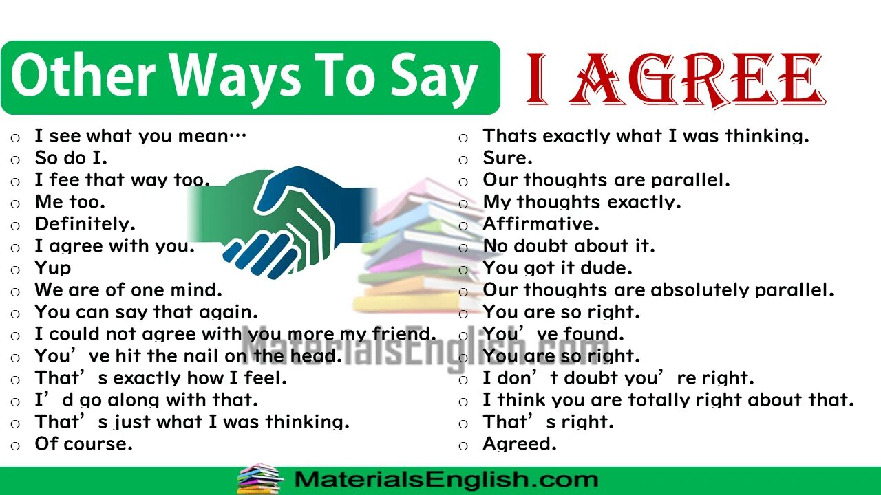 Other ways to say i agree. Ways to say i agree. Other ways to say say. Agree with you. Do you agree with me