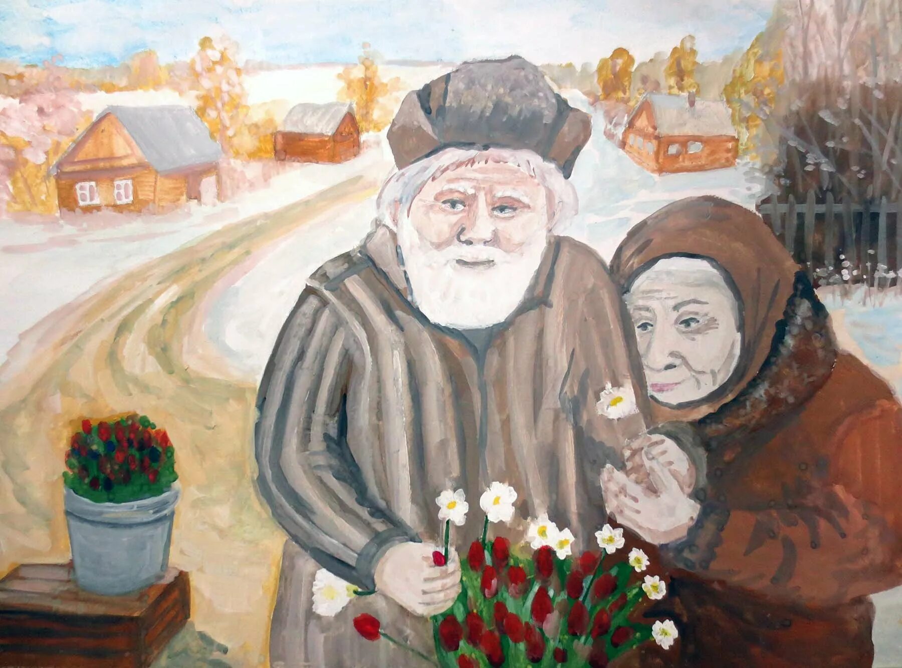 Конкурс рисунков бабушка рядышком с дедушкой. Творчество бабушек и дедушек