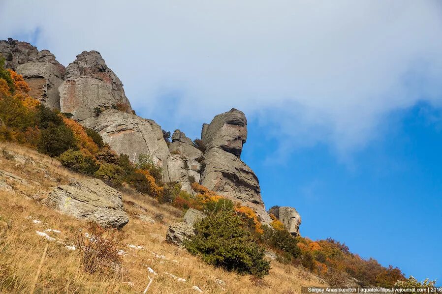 Гора Демерджи голова Екатерины. Гора Демерджи в Крыму. Демерджи гора профиль Екатерины. Скала в крыму голова