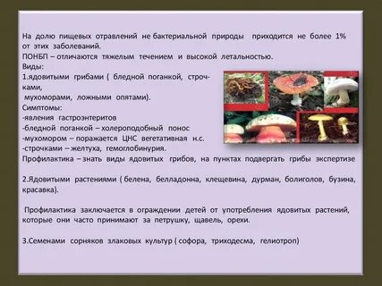 Пищевые отравления бактериальной природы