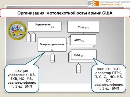 Управление роты состав