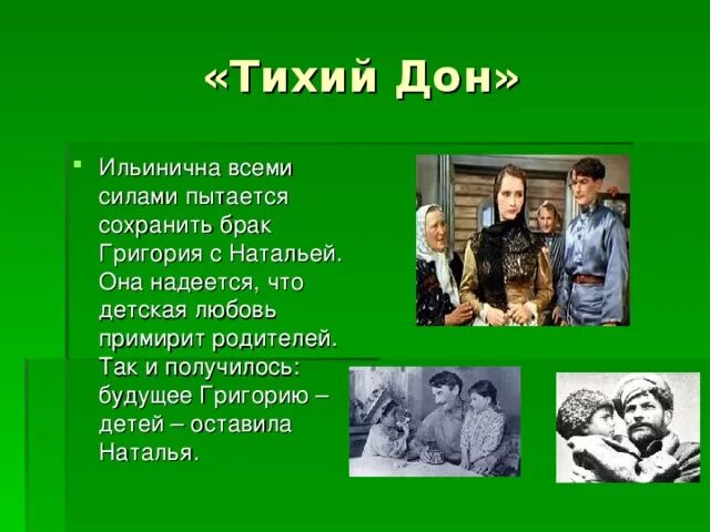 Ильинична тихий дон образ. Ильинична тихий дон образ
