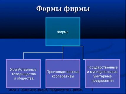 Понятие фирмы формы фирмы