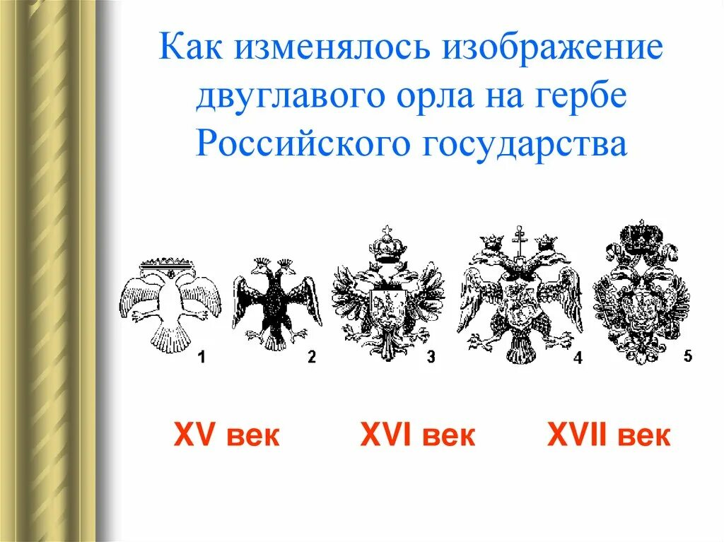 Изображение двуглавого орла на гербе россии