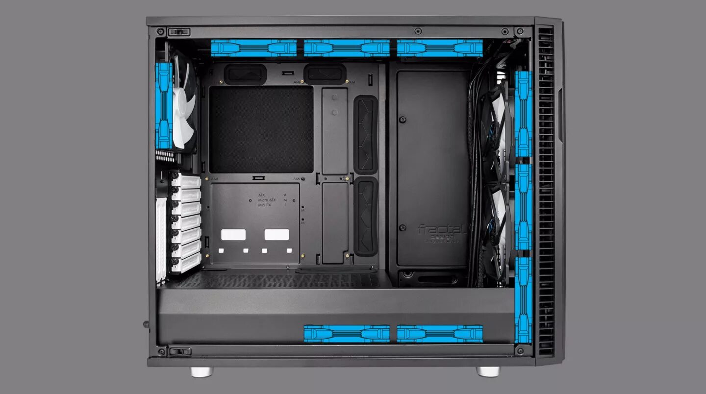 Fractal design dynamic. Fractal design define r6 black. fractal design define r6 water cooling. корпус fractal design r6. корпус atx fractal design define r6 tg вентиляторы.