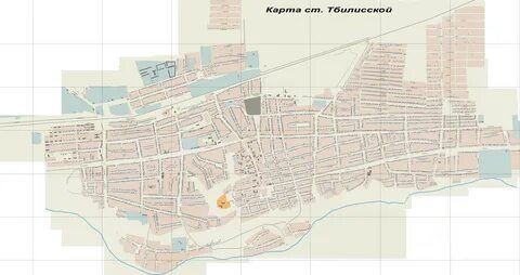 Станица тбилисская краснодарский край на карте
