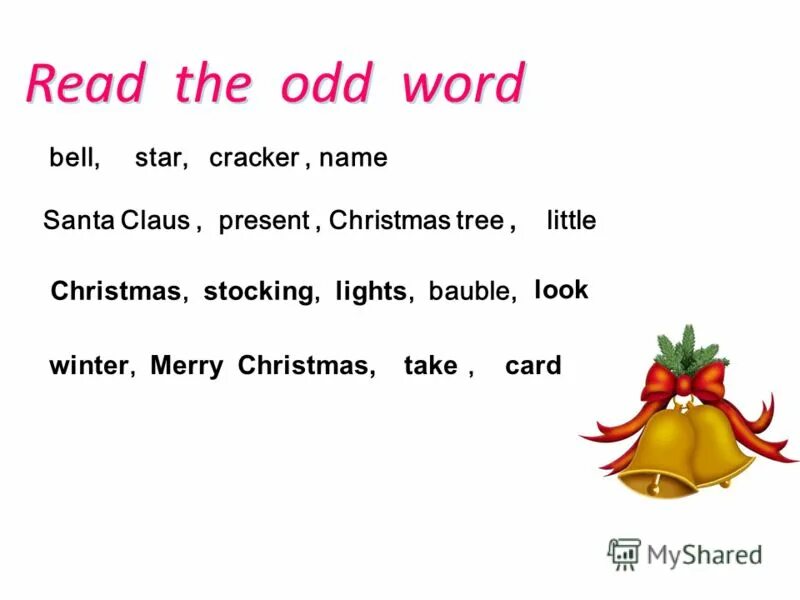 Which are the odd words. Which are the odd words