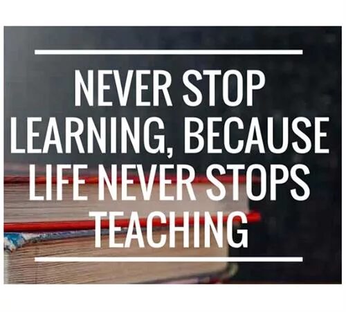 Because i learned. Because i learned