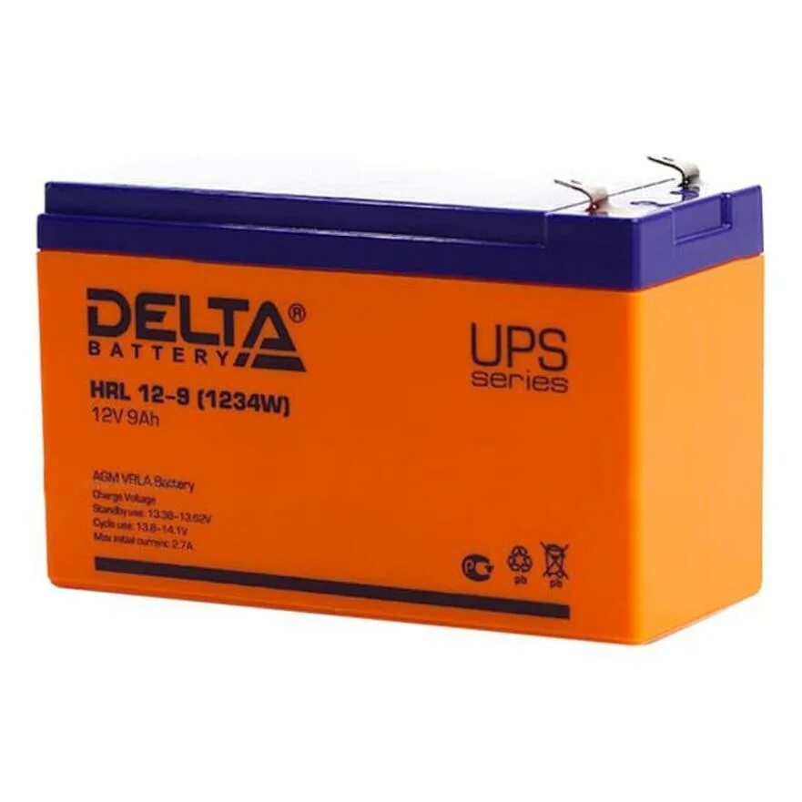 АКБ Delta 12-9. Аккумулятор Delta hr12-9. Delta Battery HRL 12-9 (1234w) x 12в 9 а·ч. АКБ Delta HRL 12-12 Х.
