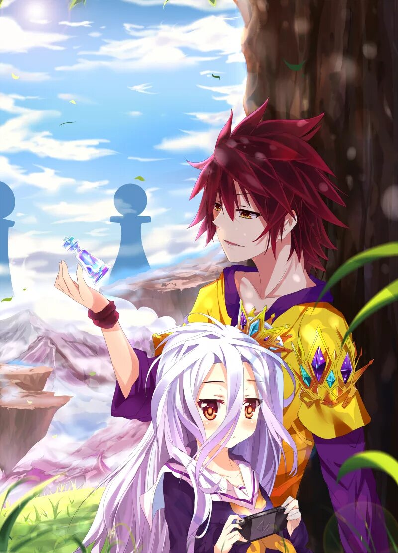 Не играл не жил 1. Сора и Широ 18. No game no Life Сора. Широ и Сора арт.