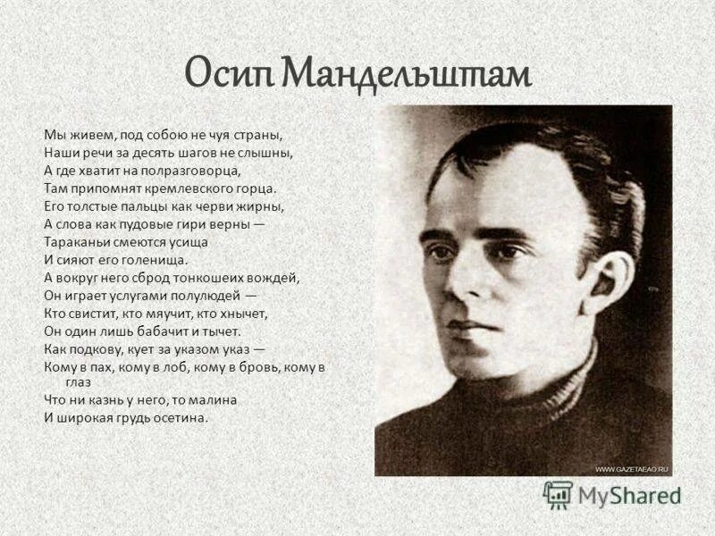 Читать стихотворения мандельштама. Мандельштам мы живем под собою. Мыживём под собой не Чуя страны.