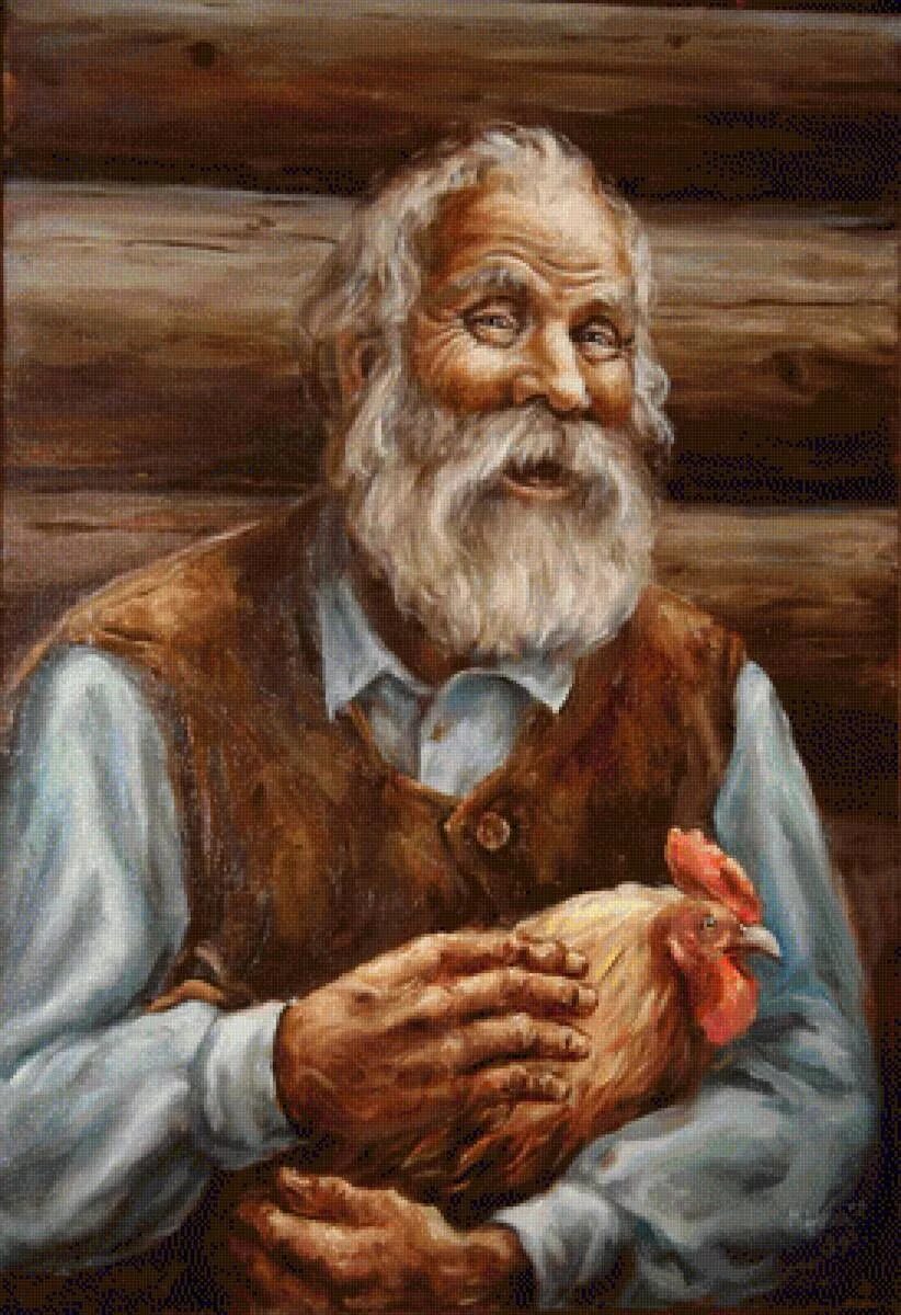 Леонид баринов художник. Старенькая бабушка. Старый добрый русский. Борис меркурьев. Старый добрый русский.