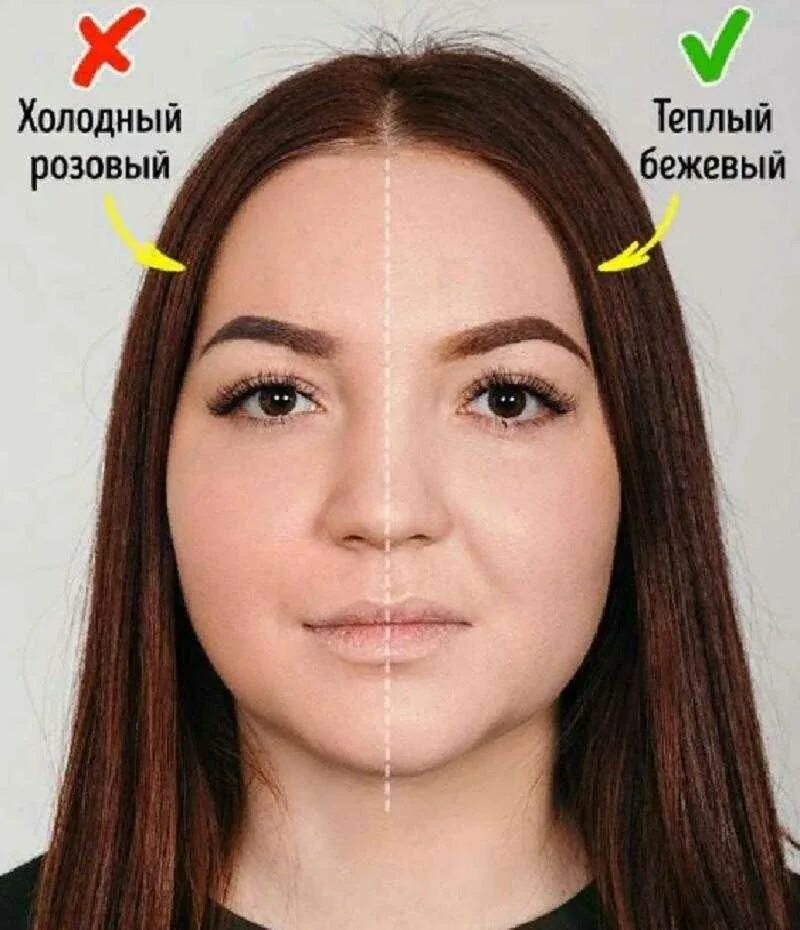 Чего не должно быть лица. Теплый подтон лица. брови с холодным подтоном. холодный подтон кожи. цвет бровей холодный и теплый.