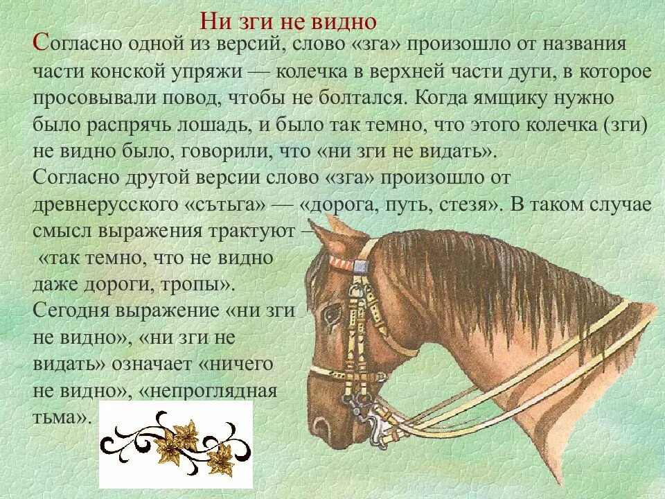 Отмечать значение слова. Не видно ни зги. Ни зги не видно фразеологизм. ЗГА. Не видно ни зги значение и происхождение фразеологизма.