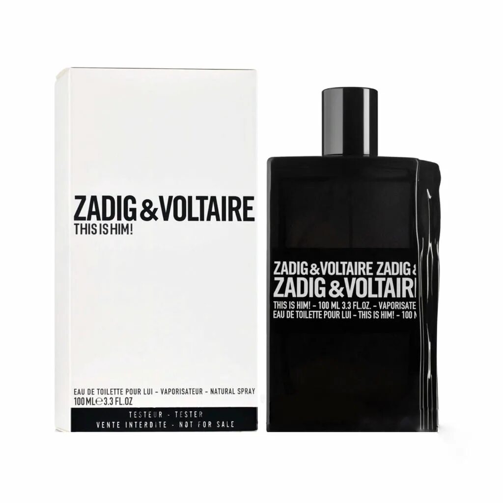 Туалетная вода мужская Zadig Voltaire 100. Туалетная вода Zadig&Voltaire this is him 100ml. Тестер 100 мл Zadig Voltaire. Духи Задиг Вольтер мужской пробник. Купить духи zadig