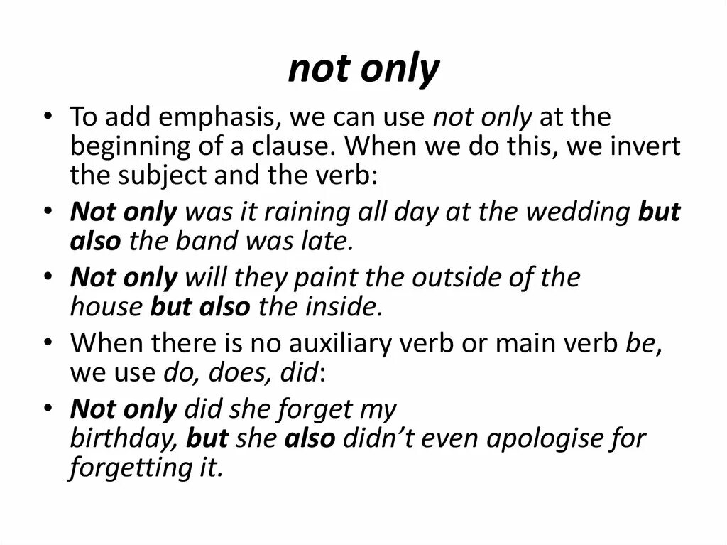 Not only this but also. Инверсия в английском not only. Emphasis в английском. Not only but. Конструкция not only.