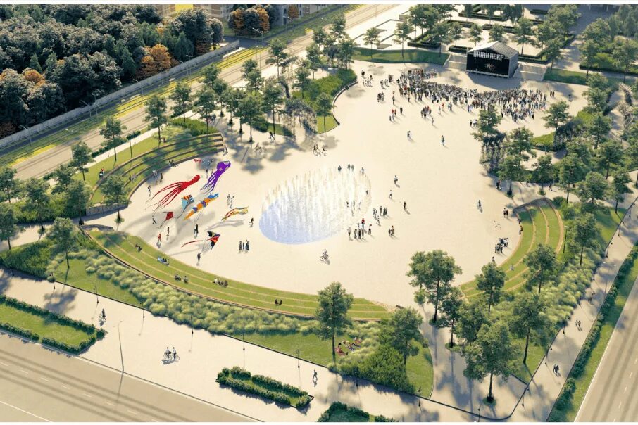 Работа эспланады пермь. Пермь эспланада 2022 лето. Реконструкция эспланады пермь. Пермь центральная площадь. Эспланада пермь торговый центр.