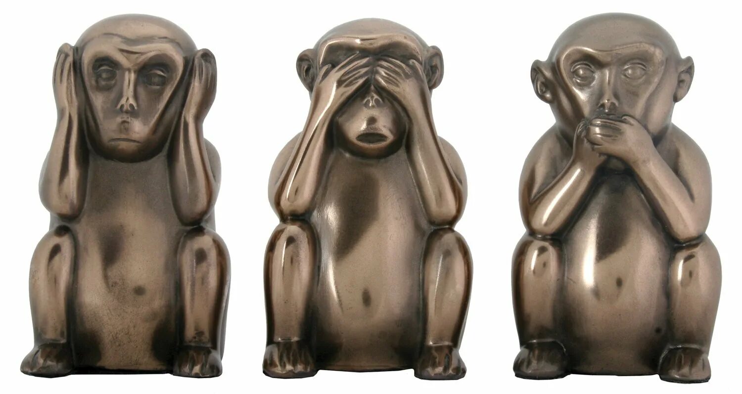 Обезьяны ничего не вижу. Скульптура «обезьяна». Три обезьяны. Три обезьяны скульптура. Обезьяны сандзару статуи.