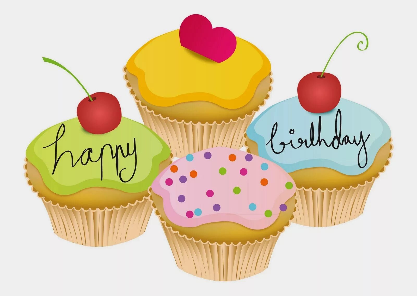 Кексы. Cupcake с днем рождения. Кекс Happy Birthday. Кекс с днем рождения на белом фоне
