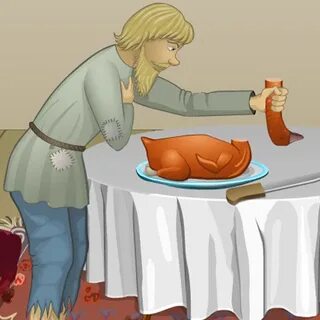 Как мужик гусей делил главные герои