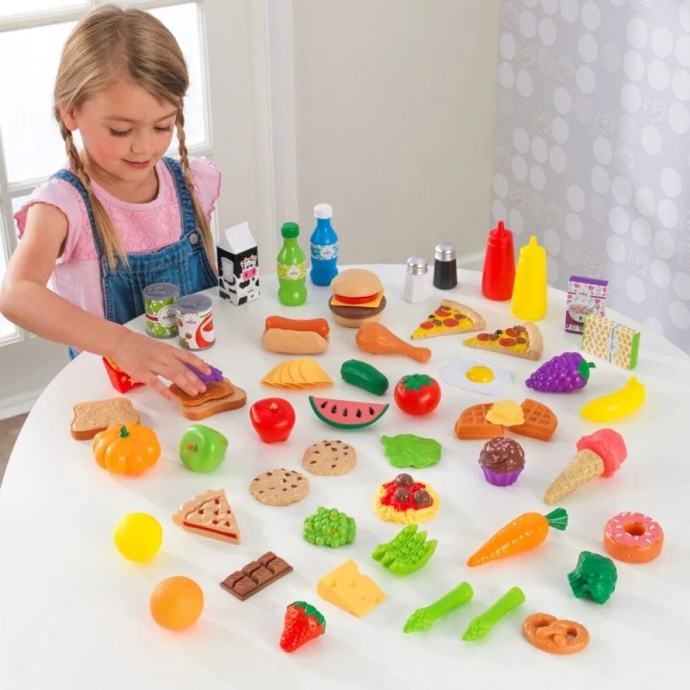 Игрушки вкусно. Кидкрафт набор еды. Набор продуктов kidkraft вкусное удовольствие 63510_ke. Игровой набор еды kidkraft вкусное удовольствие. Интересные игрушки для девочек.