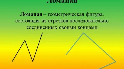 Ломаные фигуры 1 класс